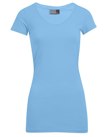 Women`s Slim Fit V-Neck-T Long