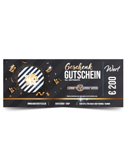 Dein Sensei - Geschenk Gutschein