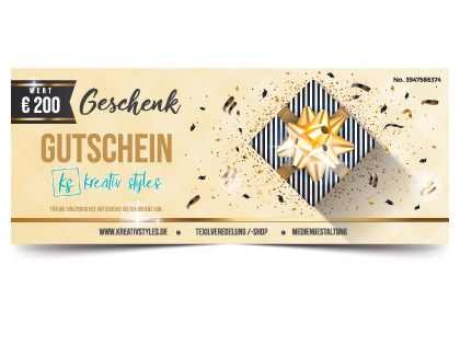 Geschenk Gutschein