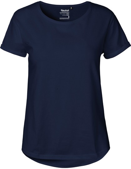Ladies` Roll Up Sleeve T-Shirt