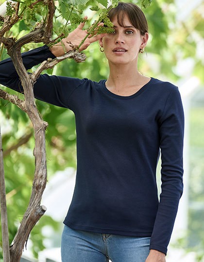 Womens Long Sleeve Interlock Tee