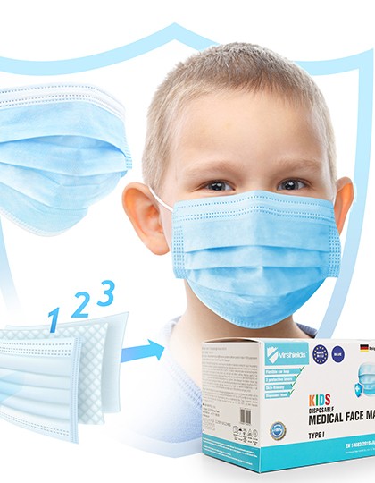 Medizinische Gesichtsmaske Typ I Kids (50er Pack)